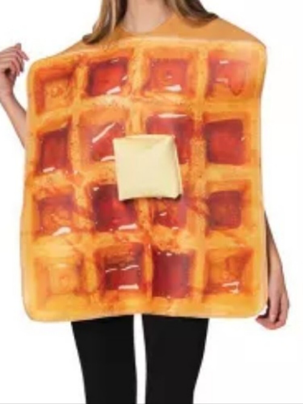 Waffle Halloween Costume Adult One Size Womens, Mens and big kids OSFM - Picture 8 of 11